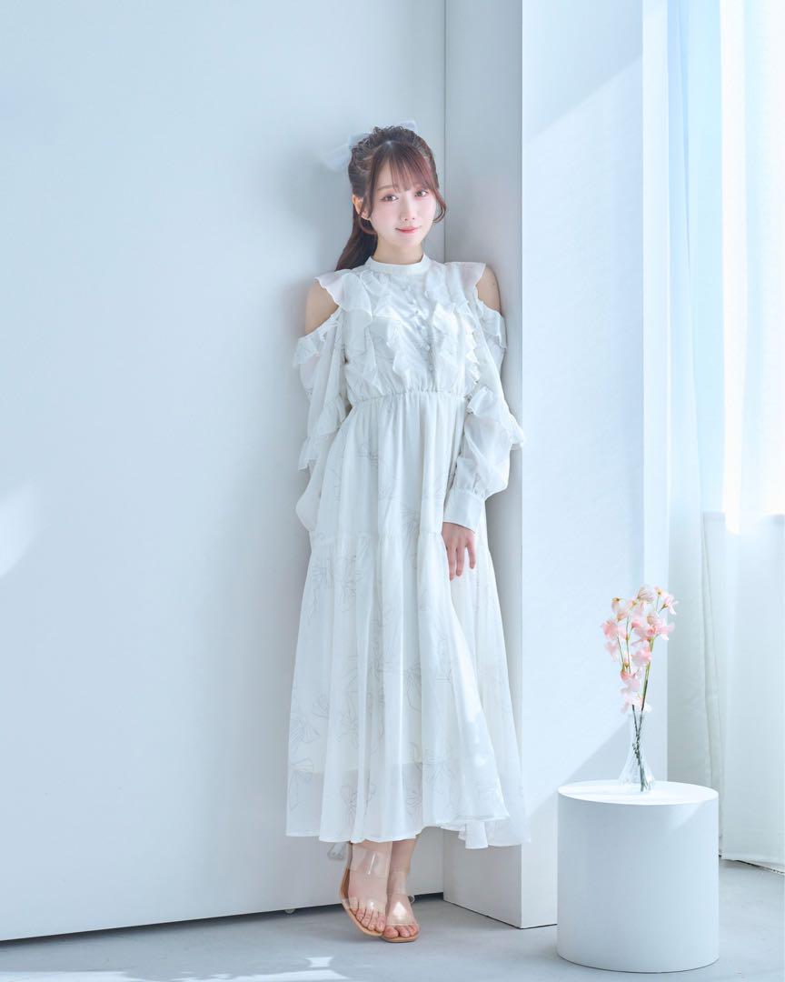 Rose Muse ロゼミューズ Ribbon pattern dress