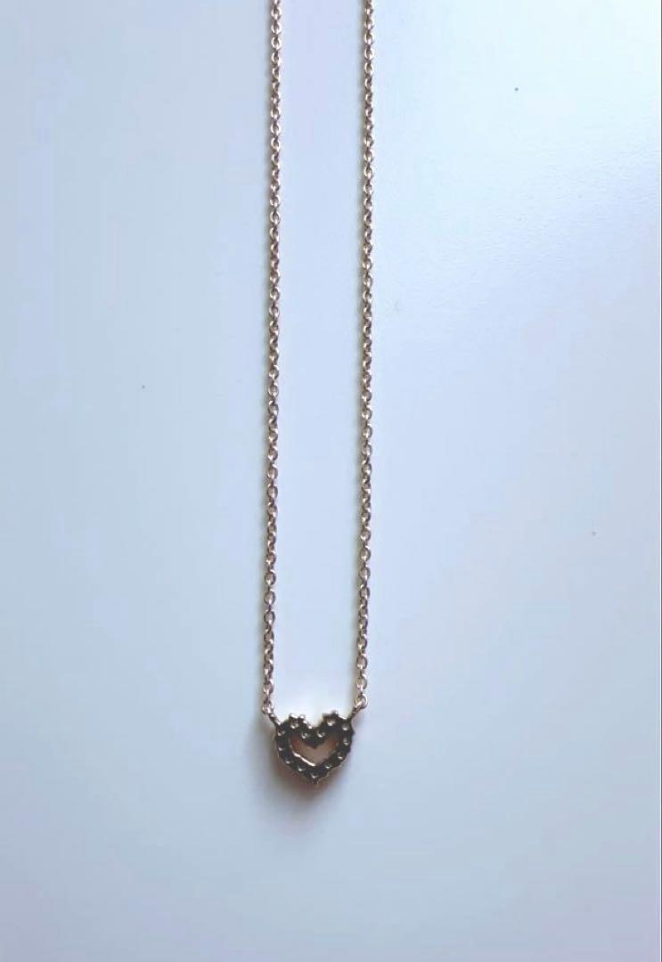 注目ショップ・ブランドのギフト ete k10ピンクゴールド❤️ハート エテ❤️ネックレス アクセサリー