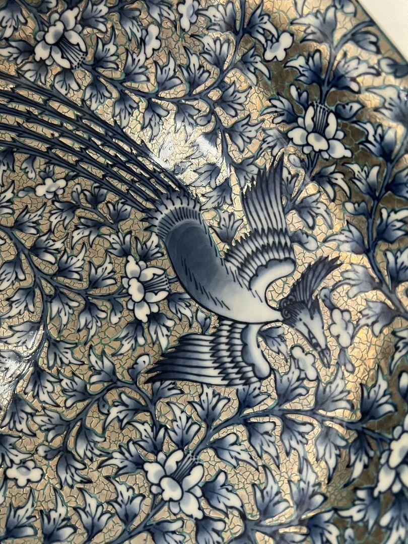 極上白金彩鳳凰文飾皿 46cm 藤井朱明 有田焼 極上白金彩鳳凰文飾皿 46cm 藤井朱明 有田焼 - メルカリ