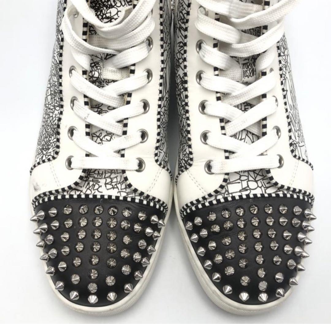 Christian Louboutin ルブタン 40 1/2 総柄 スパイクス