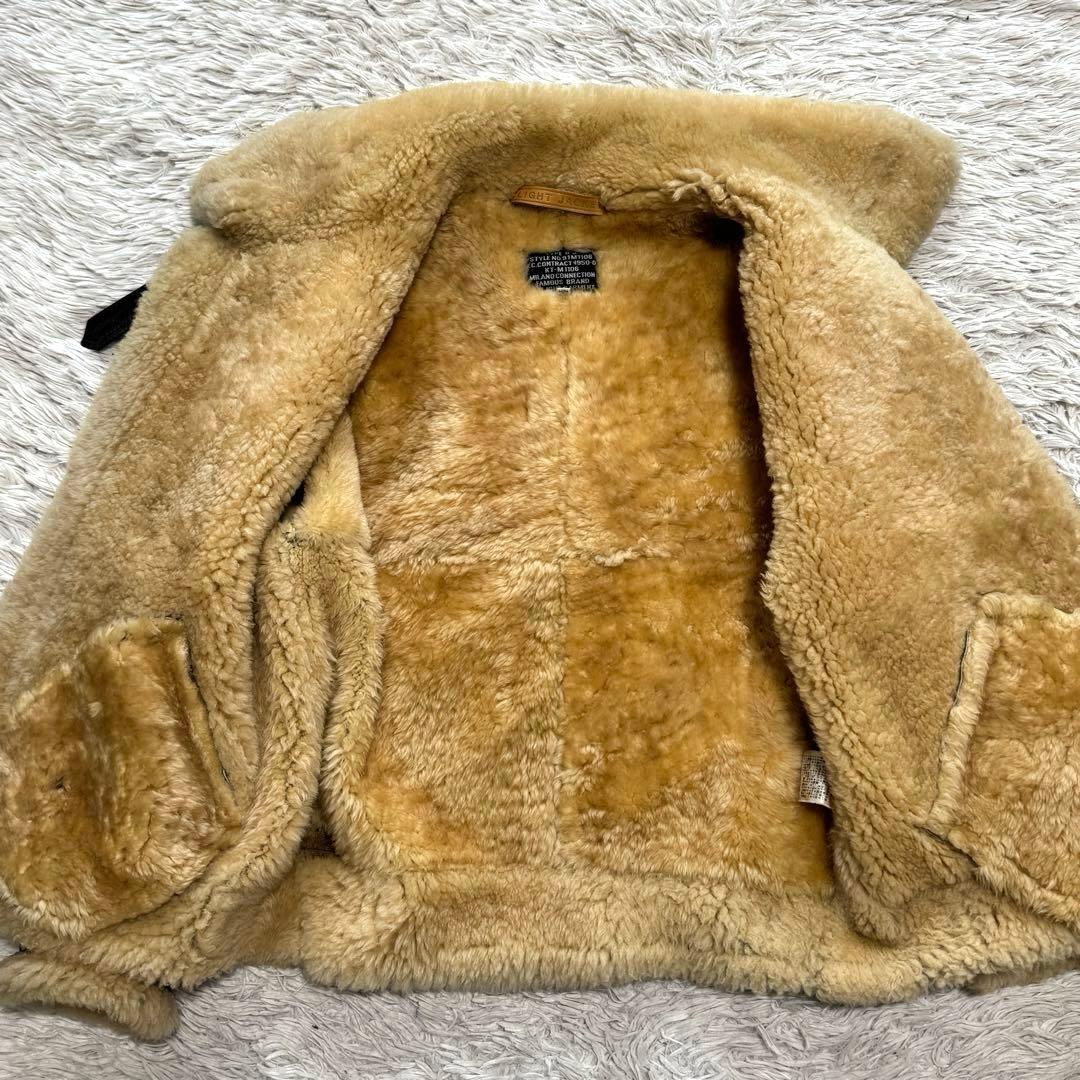 最上級 フランス産 羊毛皮 vintage B-3 ムートン ボンバージャケット 最上級 フランス産 羊毛皮 vintage B-3 ムートン ボンバージャケット