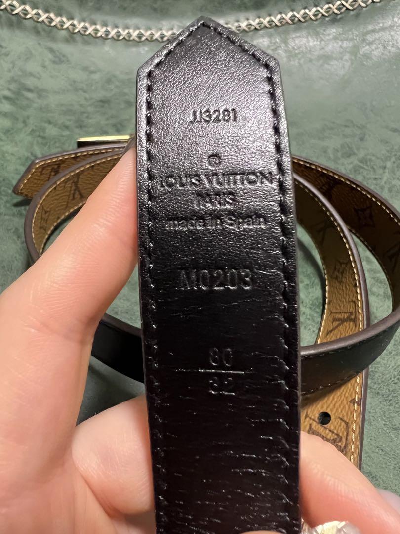 Louis Vuitton Dauphine 25MM Reversible LV Monogram Belt - Brown