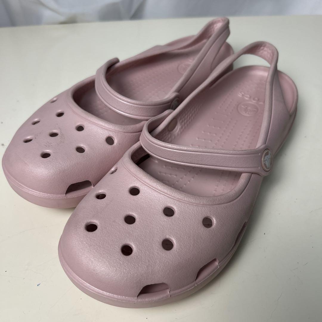美品crocs shayna クロックス シャイナピンク　W9 25cm廃盤