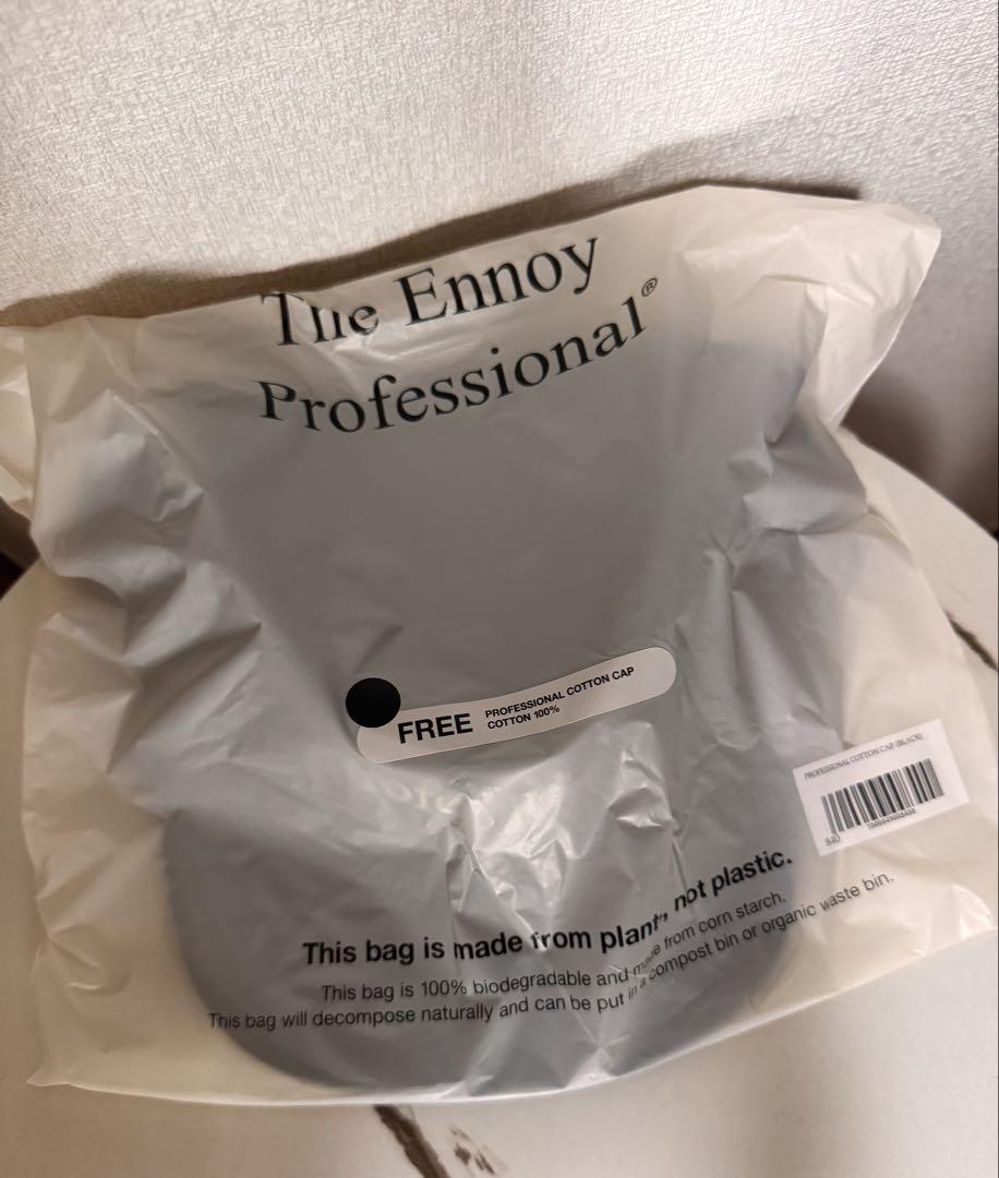 Ennoy PROFESSIONAL COTTON CAP 黒 キャップ即納可能