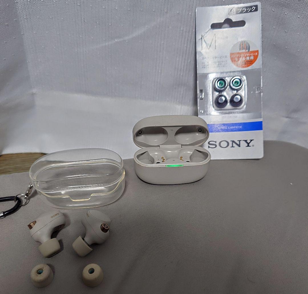 SONY WF-1000XM4 シルバー 純正イヤピ&保護ケース付き 美品