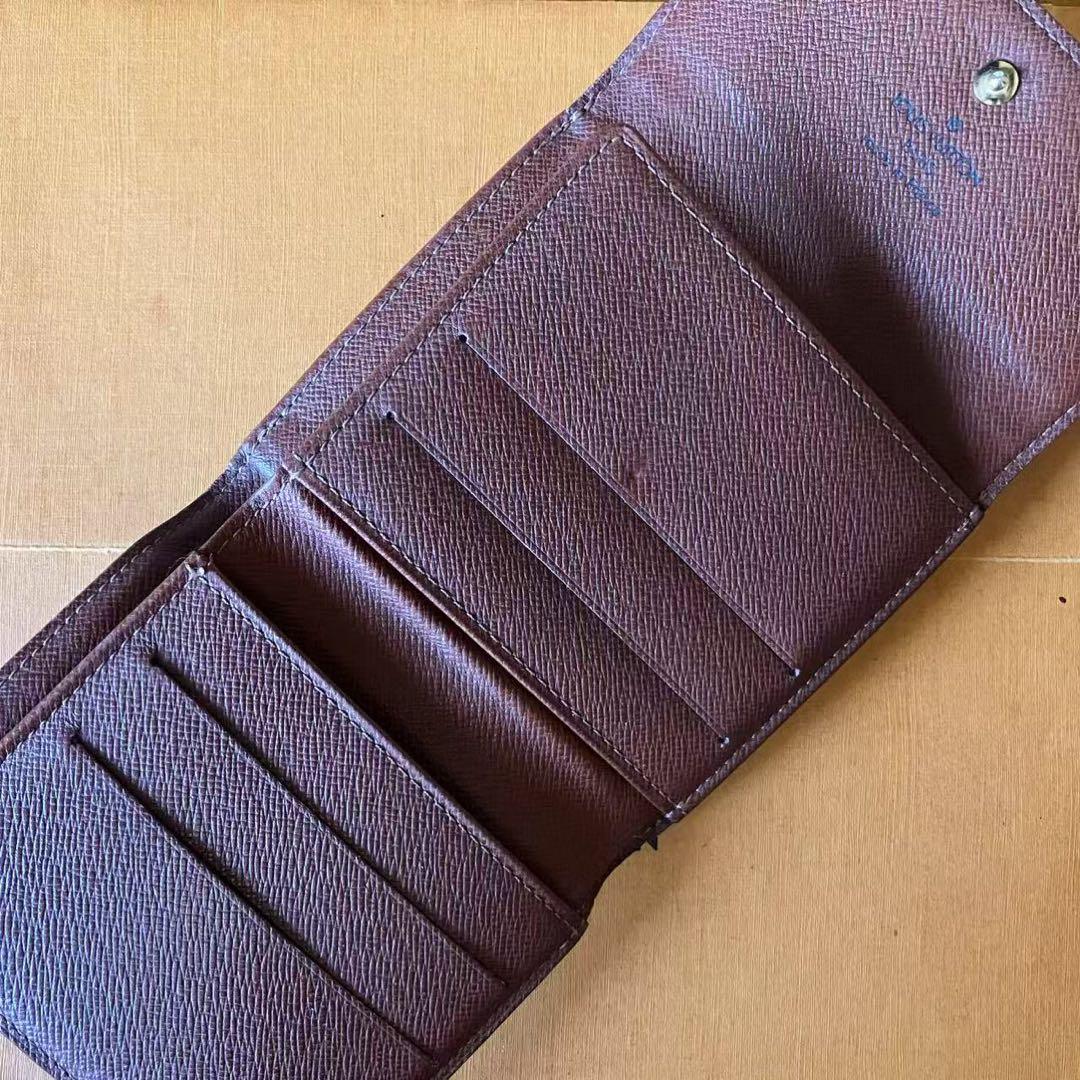 LOUIS VUITTON モノグラム Wホック 三つ折り財布 リペア美品