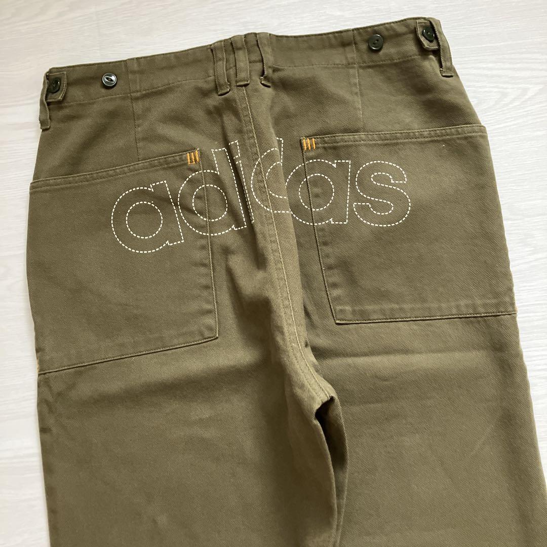 00s old adidas けつビッグロゴ バギージーンズ 極太 レアモデル