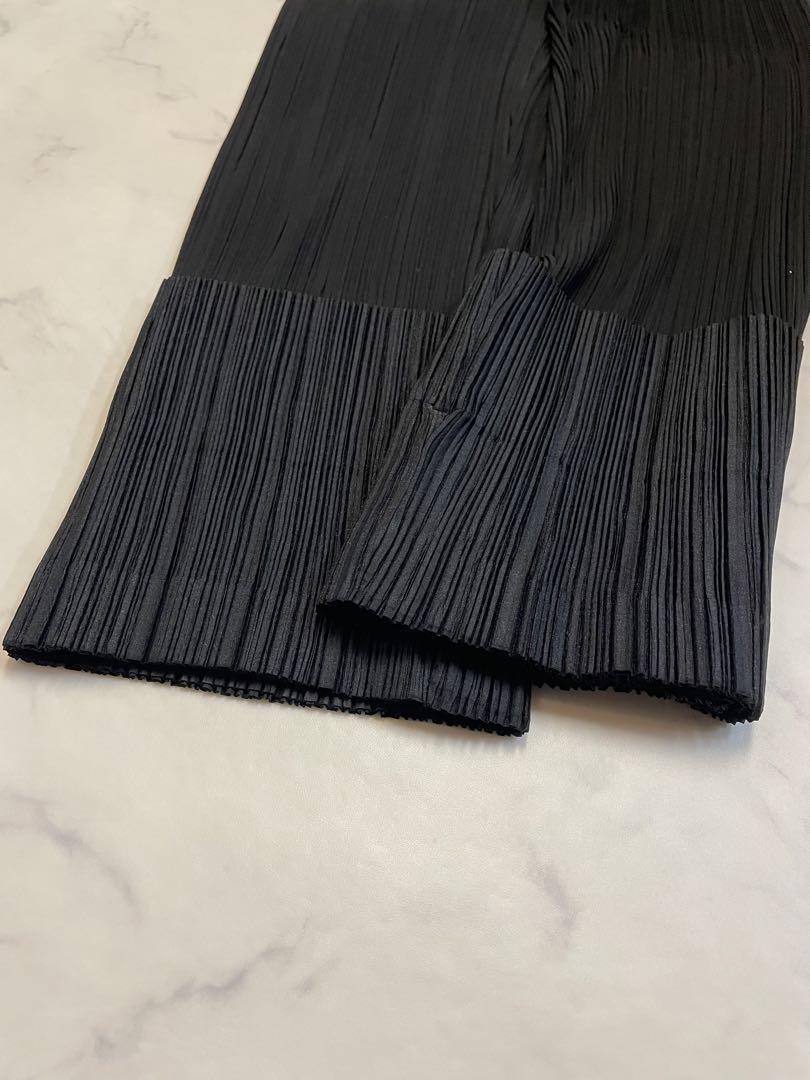 ISSEY MIYAKE プリーツパンツ ブラック タグなし