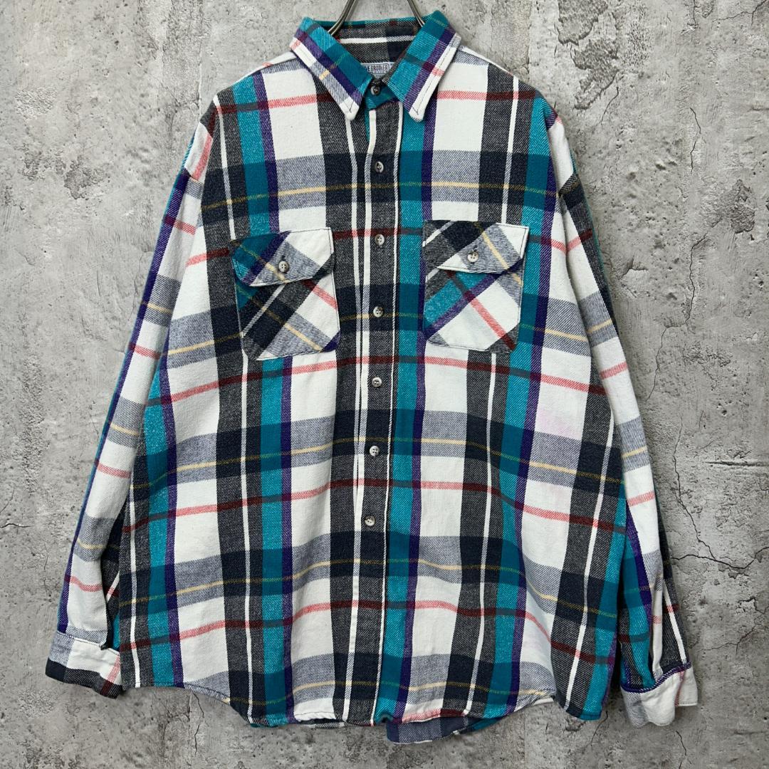 80’s USA製 FIVE BROTHERヘビーネルシャツ 80's FIVE BROTHER ヘビーネルシャツ “MADE IN USA