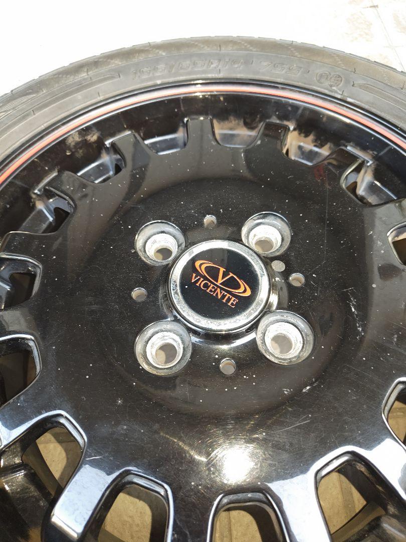14×4/5J PCD100 155/65R14 難あり