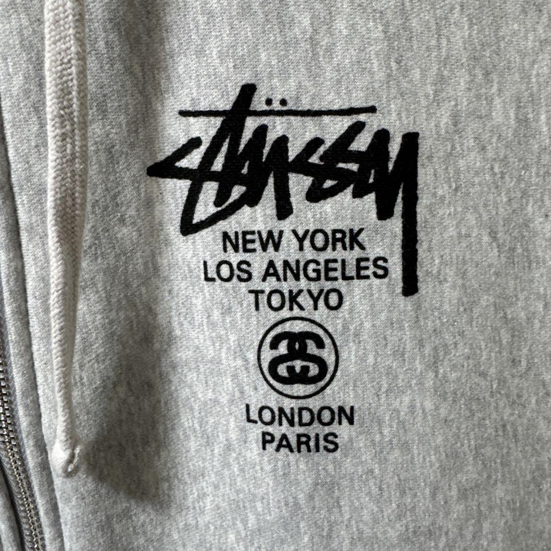 Stussy グレー パーカー Lサイズ