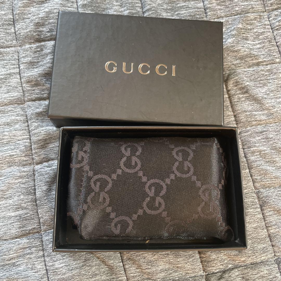 GUCCI ブラック ナイロン キーケース