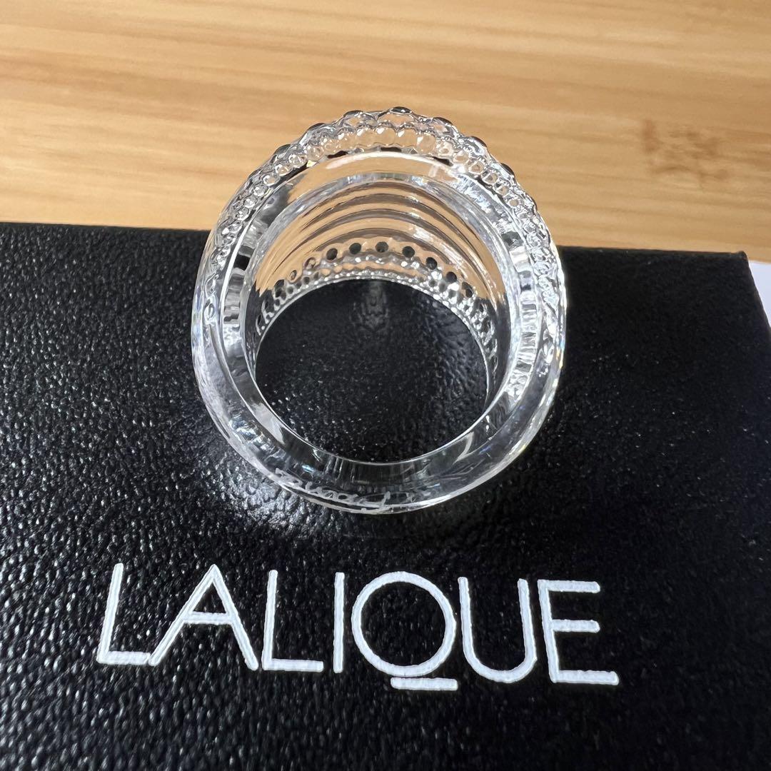 LALIQUE ラリック icone リング 12号 ガラス　クリア