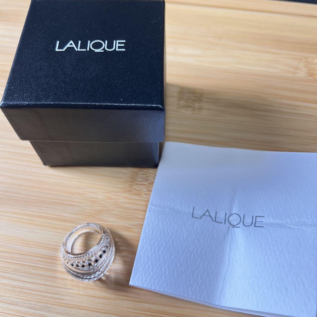 LALIQUE ラリック icone リング 12号 ガラス　クリア