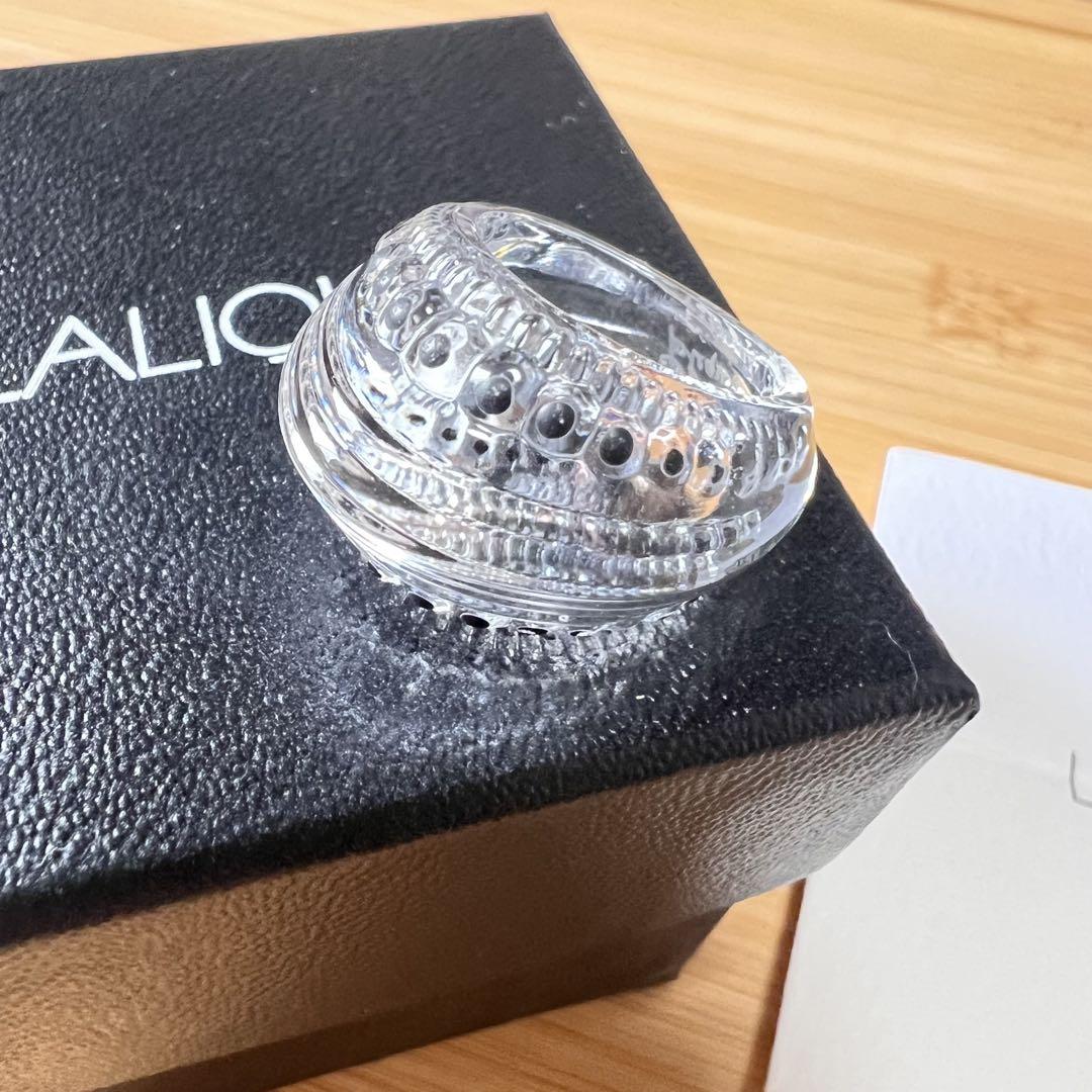LALIQUE ラリック icone リング 12号 ガラス　クリア