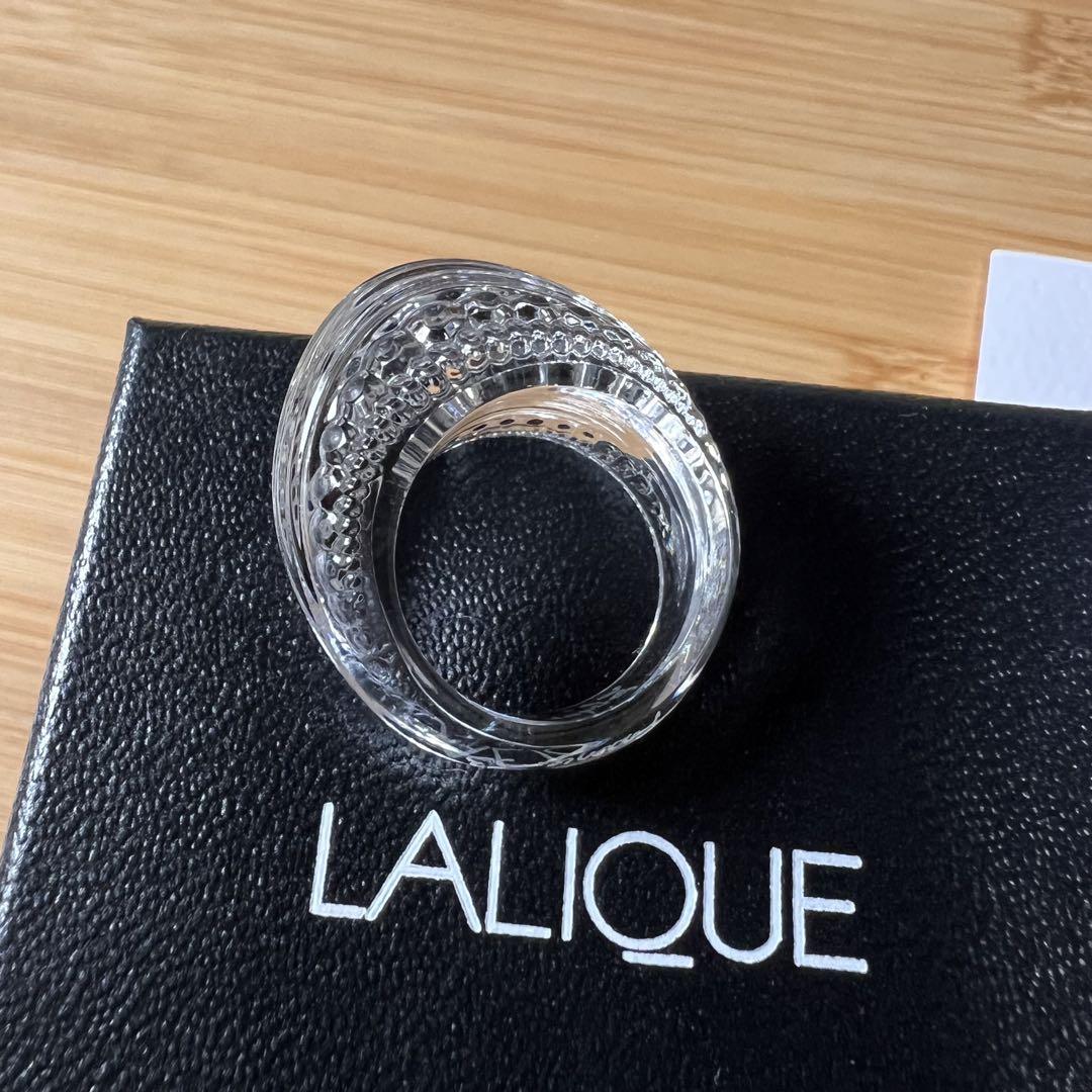 LALIQUE ラリック icone リング 12号 ガラス　クリア