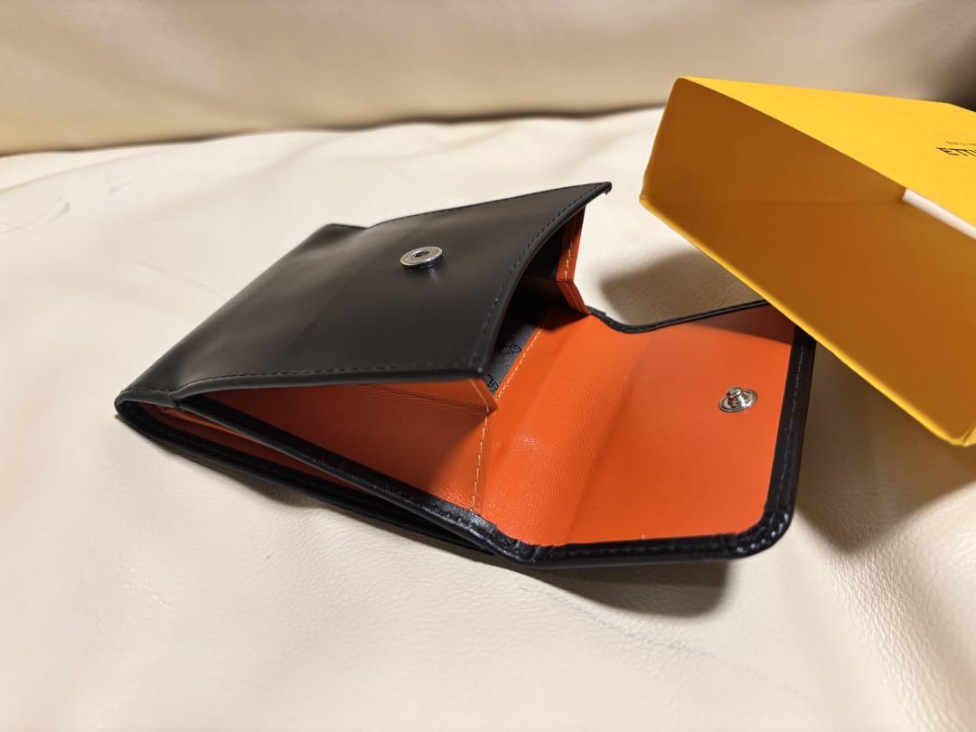 美品 エッティンガー スターリング オレンジ 二つ折り財布