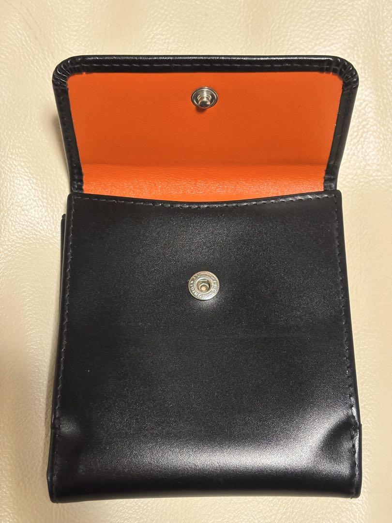 美品 エッティンガー スターリング オレンジ 二つ折り財布