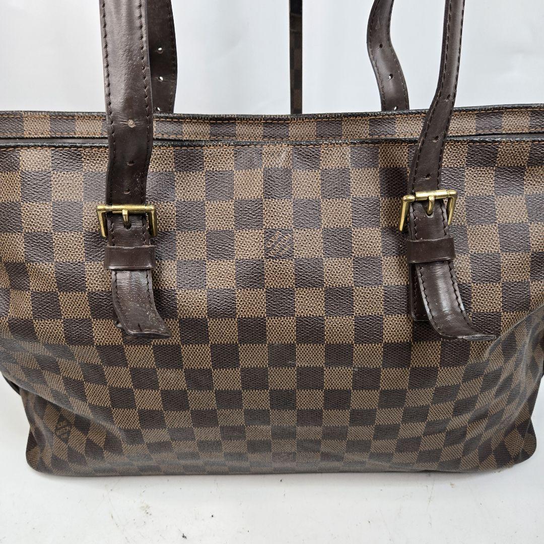 LOUIS VUITTON チェルシー ダミエエベヌ トートバッグ 肩掛&A4可