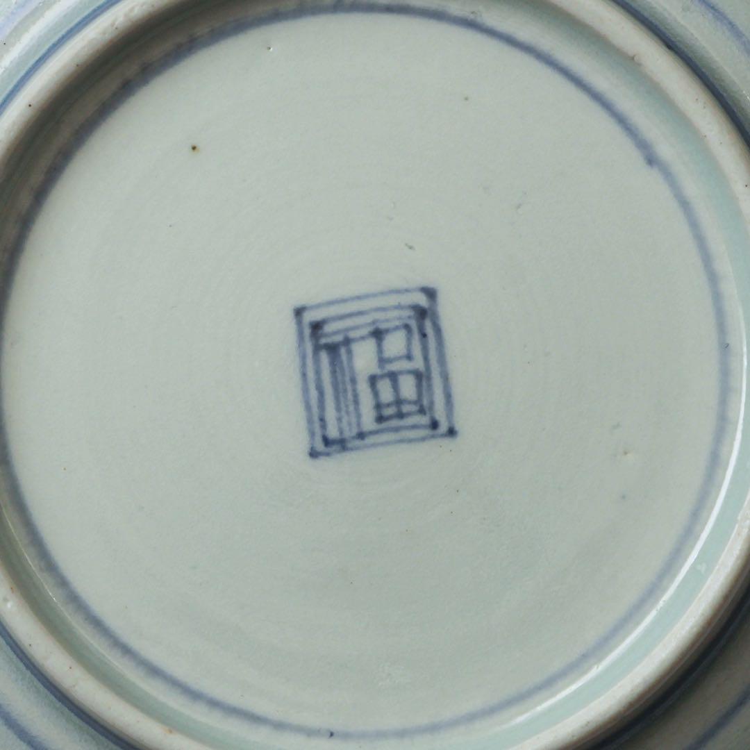 古伊万里蛸唐草紋様角長皿5枚 江戸中期 長皿 antique art