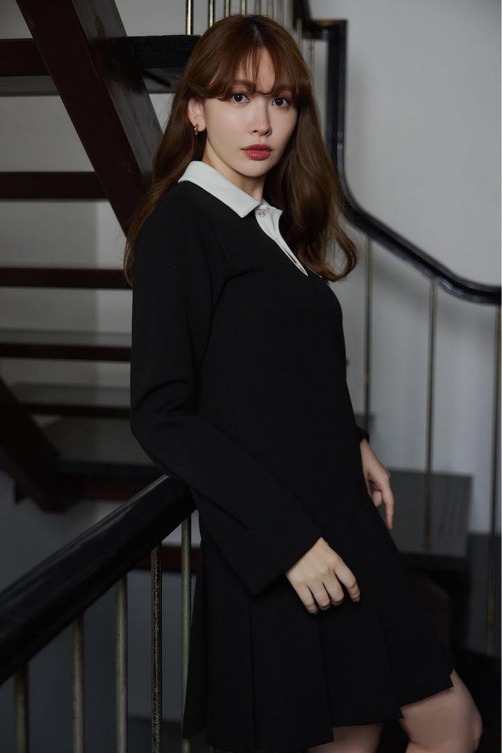 新製品情報も満載 lip Her to ワンピース Dress Mini Pleated Polo ワンピース