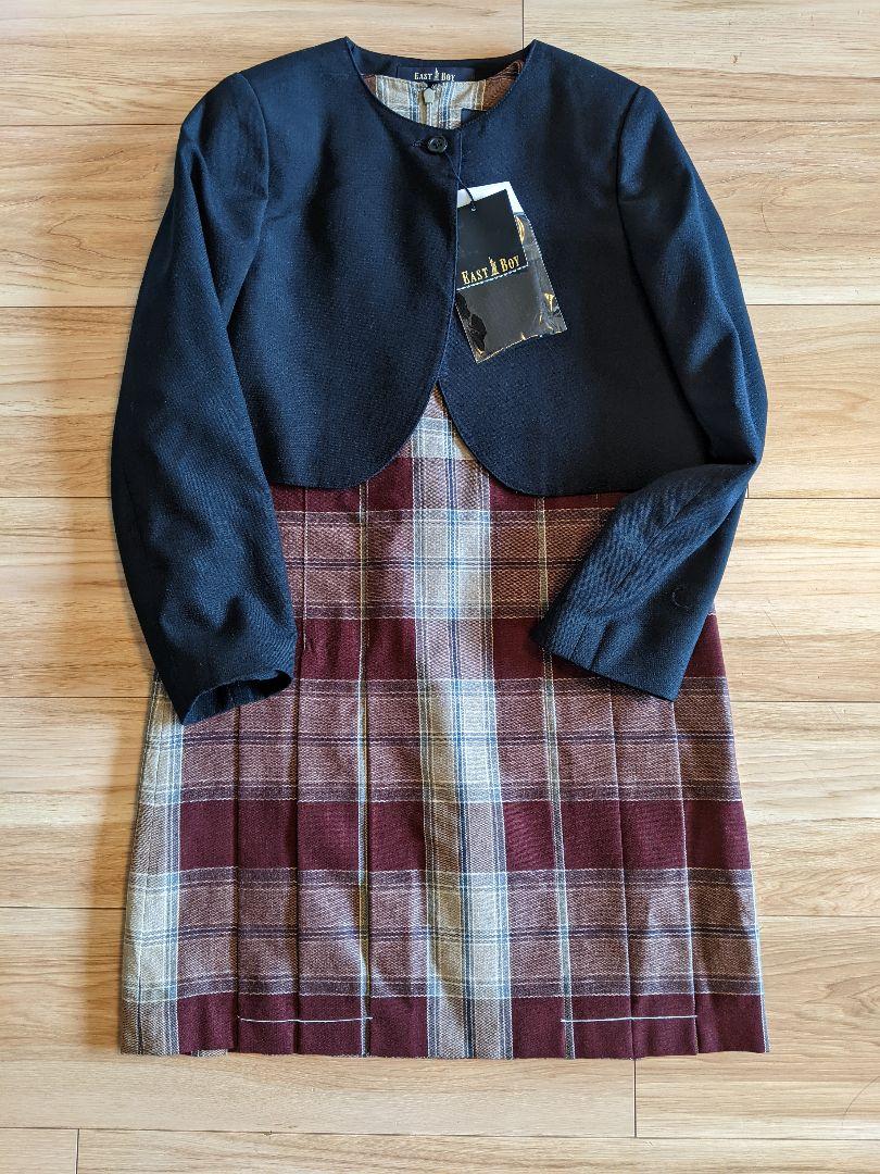 新品　未使用　タグ付き　イーストボーイ　ネイビー　ワンピース　アンサンブル