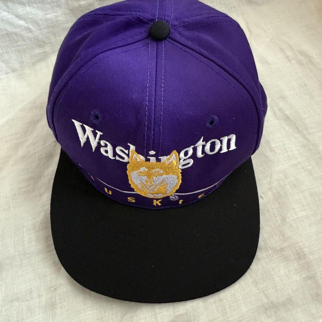 90's デッドストック Washington huskies キャップ