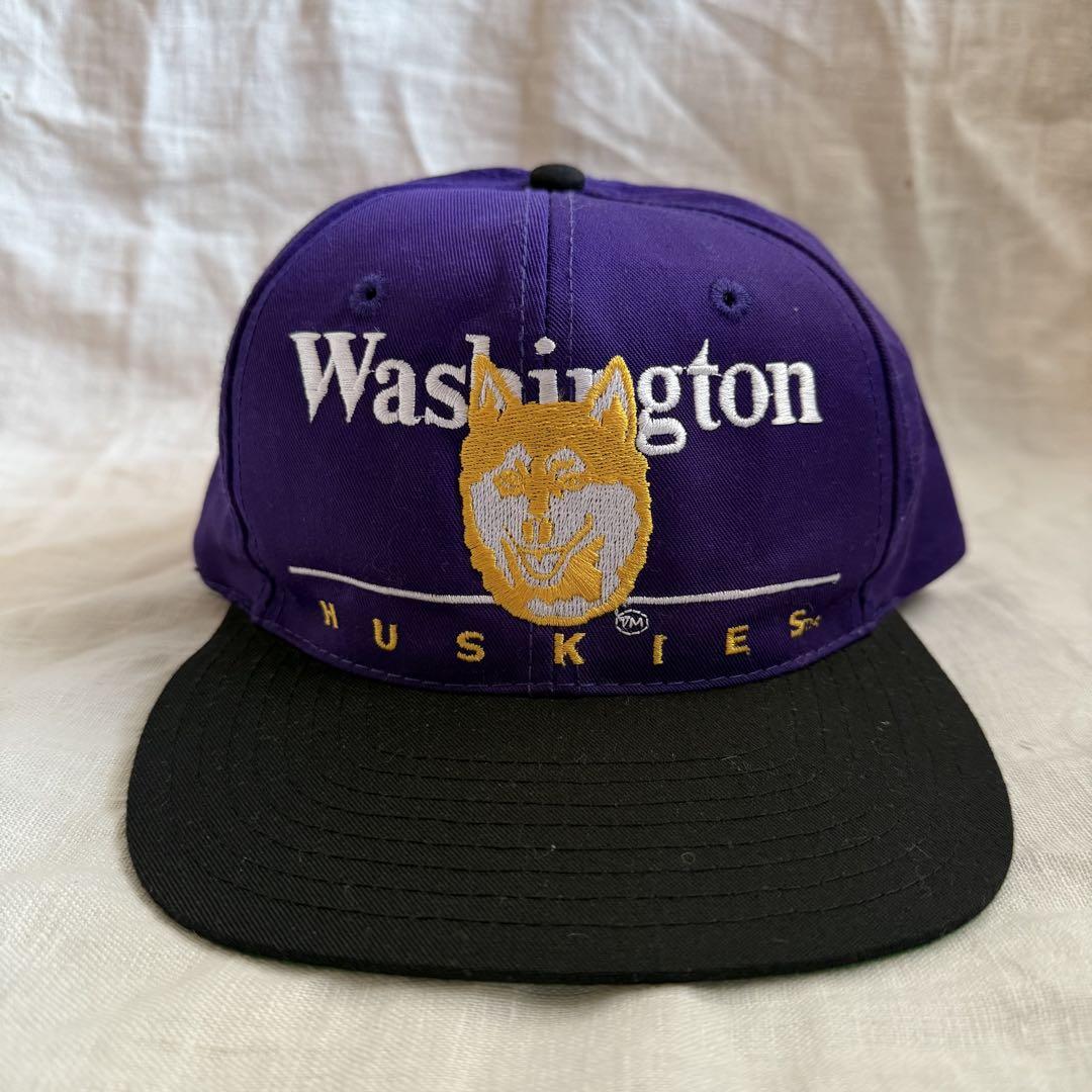 90's デッドストック Washington huskies キャップ