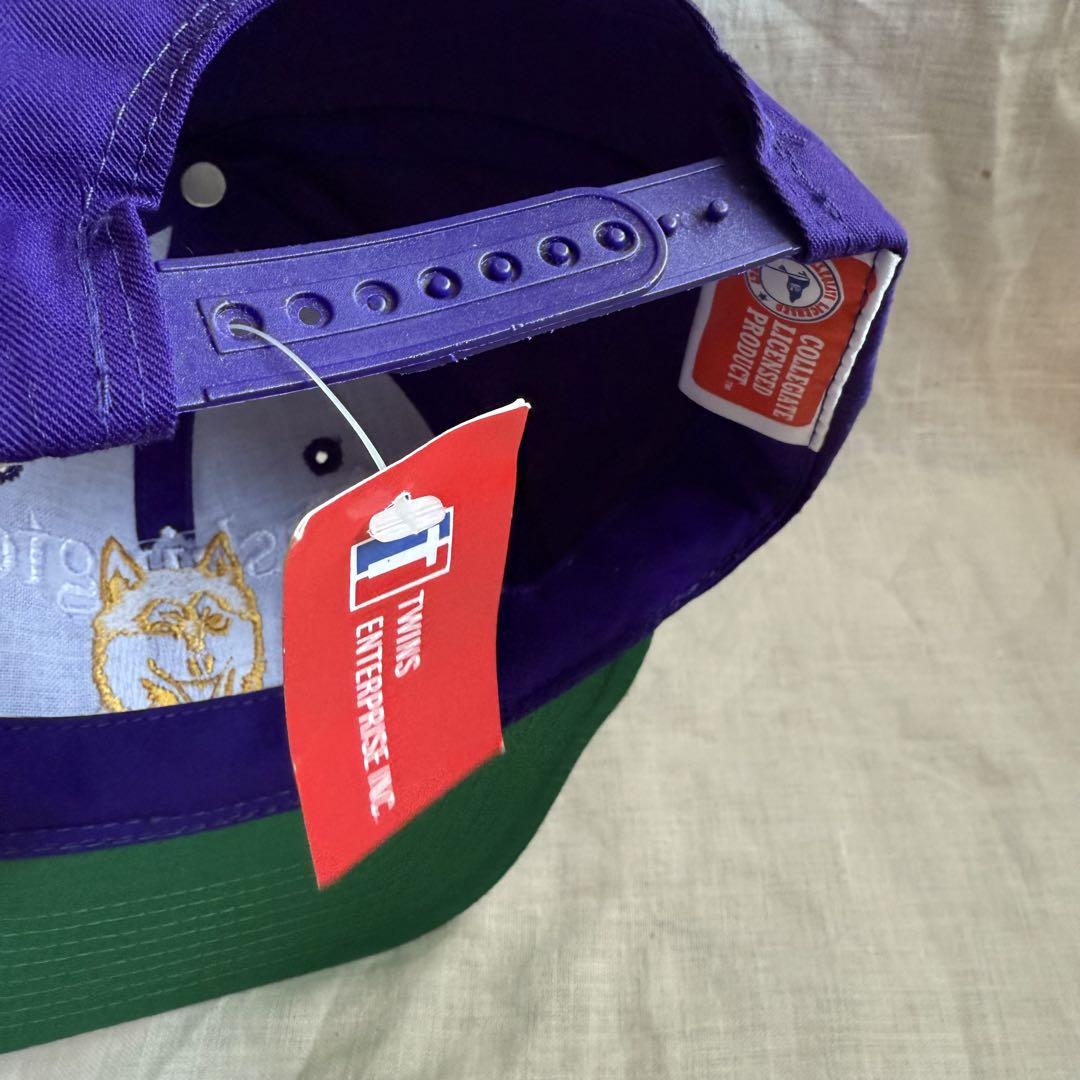 90's デッドストック Washington huskies キャップ