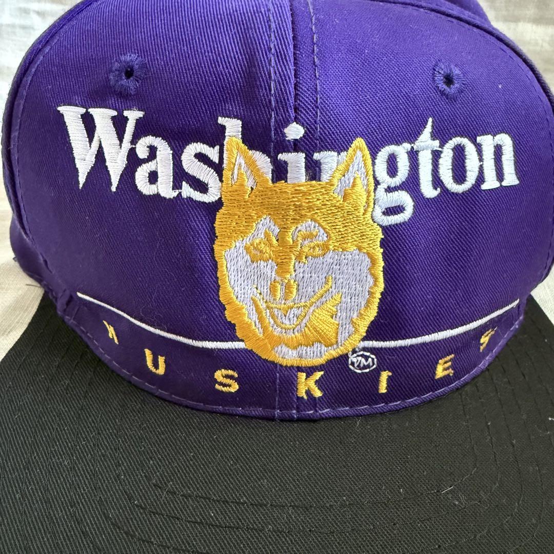 90's デッドストック Washington huskies キャップ