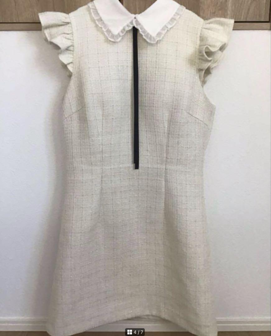 美品　キャバドレス　ハイネック　ミニドレス　ローブドフルール　DeaAndy