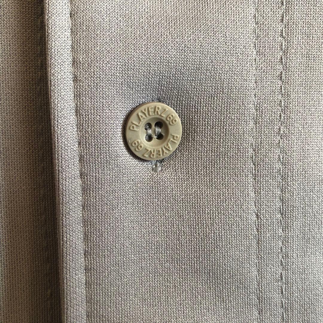 Playerz69ビッグロゴ刺繍ベースボールシャツB系XL(LL)・PLAYERZ