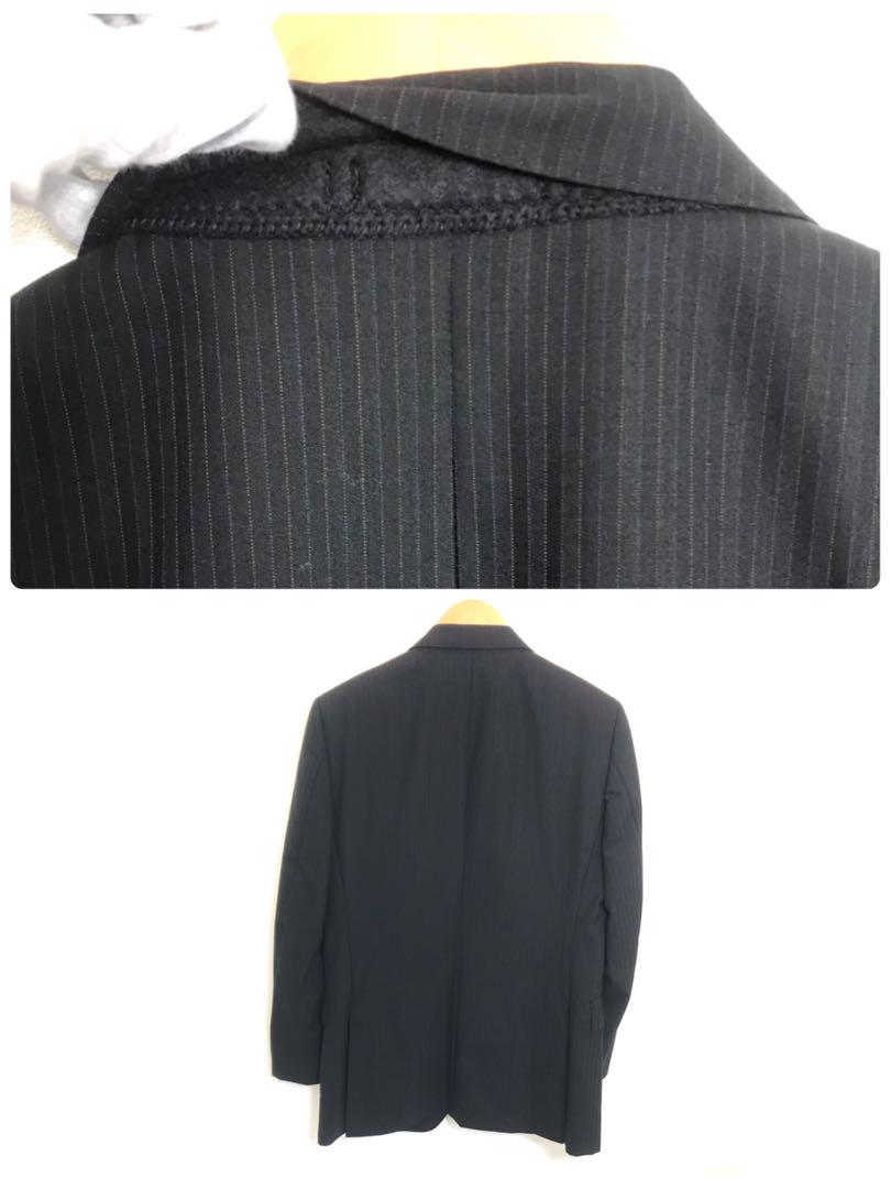 【美品】Burberry Blacklabel バーバリー　ストライプ　黒