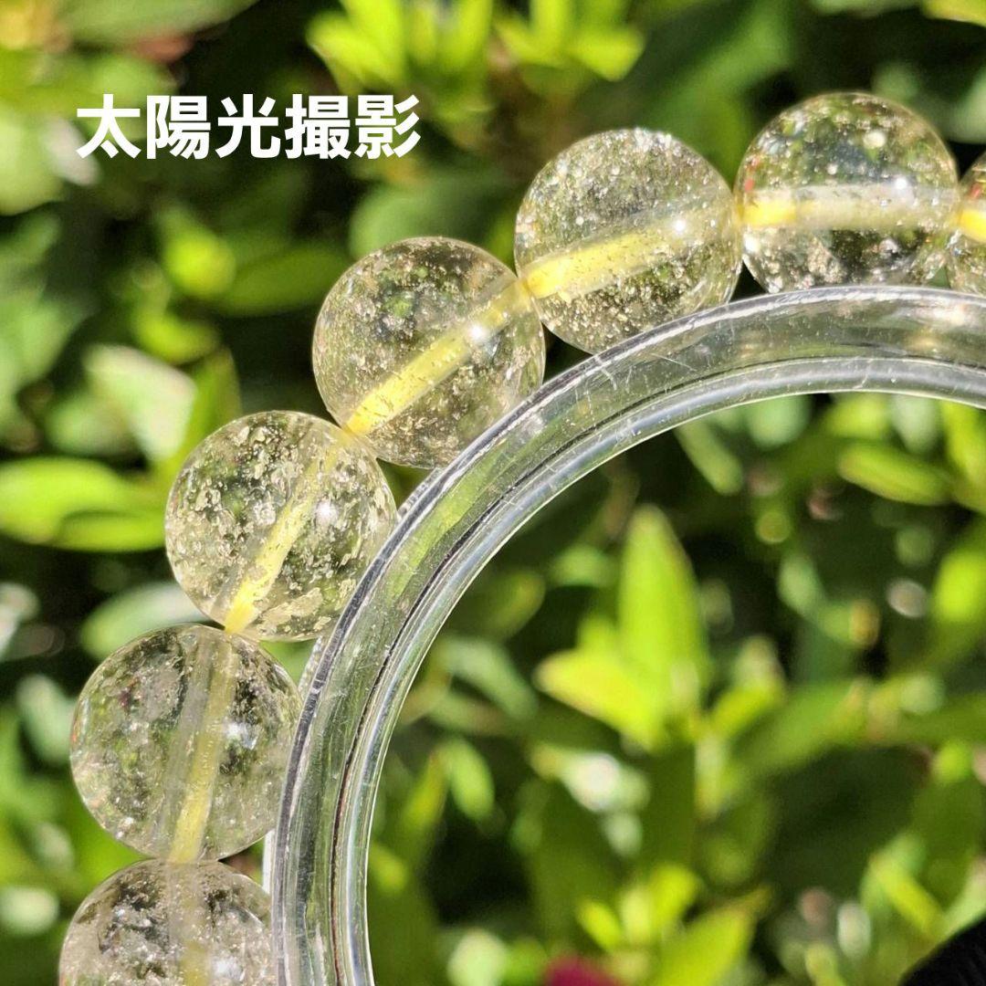 超高品質❣️透明感抜群　しゅわしゅわ　リビアングラス　ブレスレット