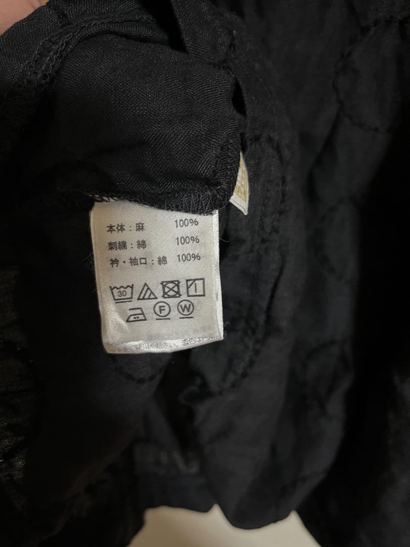 中川政七商店　丸紋刺繍の麻布Tシャツ