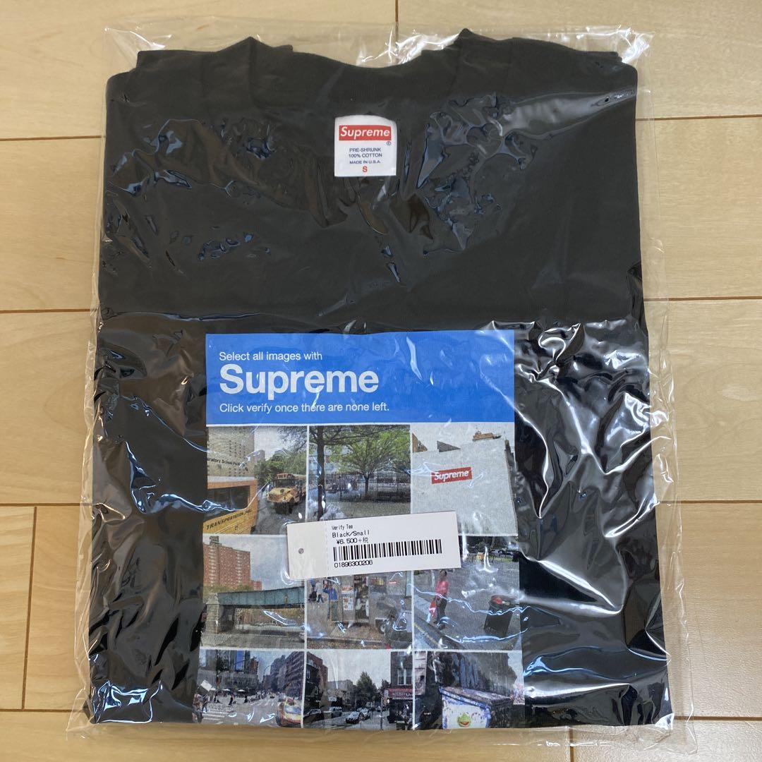 Supreme Verify Tee 黒 Sサイズ新品