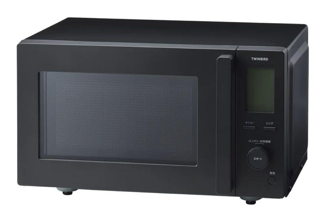 匿名発送　センサー付きフラット電子レンジDR-282 ブラック　ツインバート