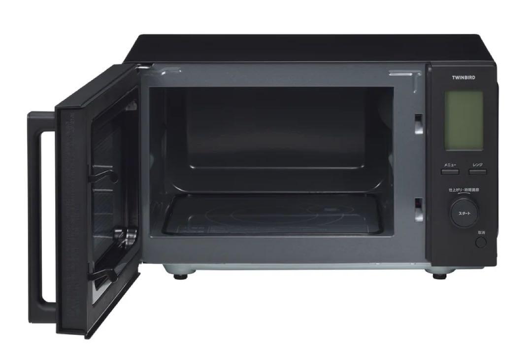 匿名発送　センサー付きフラット電子レンジDR-282 ブラック　ツインバート