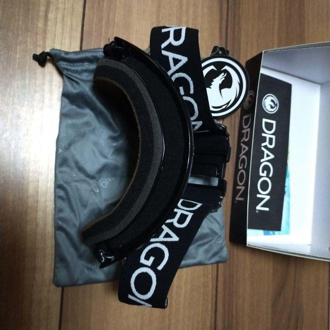 ☆新品・未使用☆　DRAGON スキーゴーグル 青レンズ 収納袋付き