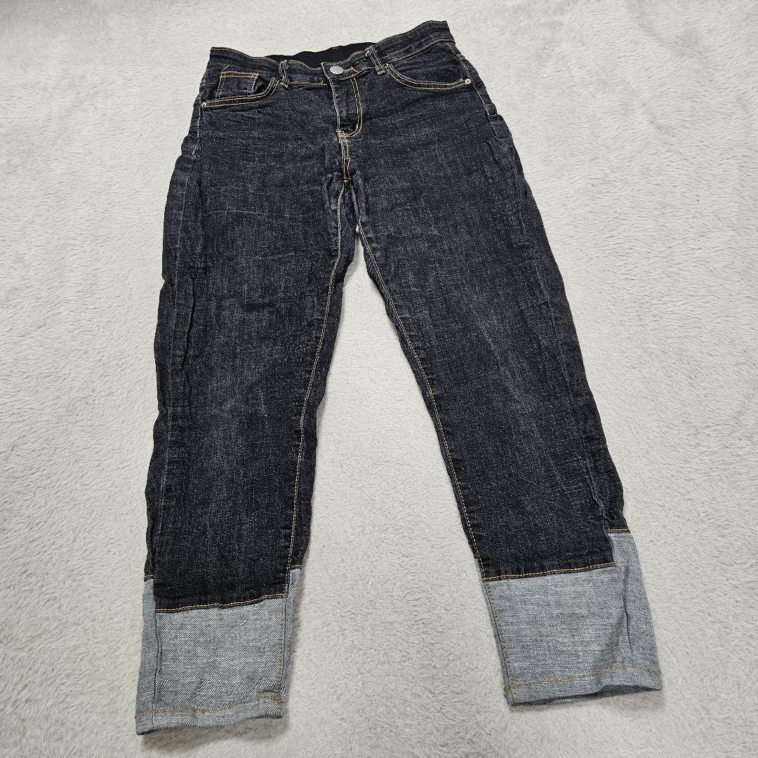 【関税込み】Coperni ブラック デニム ボーイフレンド ジーンズ CORPUS TOKYO ジーンズ ブラックペイントワイドヴィンテージ
