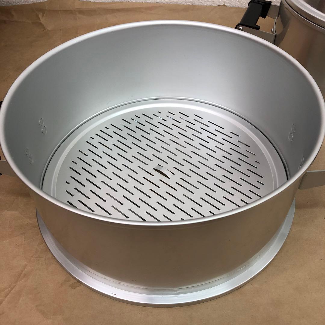 北陸アルミ　セイロセット　33cm 三協 セイロ 33cm 2段 30cm セイロセット(蒸し段×2、蓋×1)