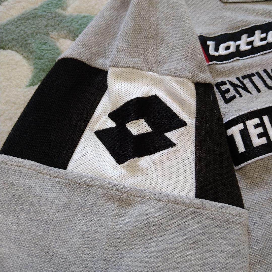 ☆Lotto ロット Juventus ユベントス 刺繍半袖ポロシャツ