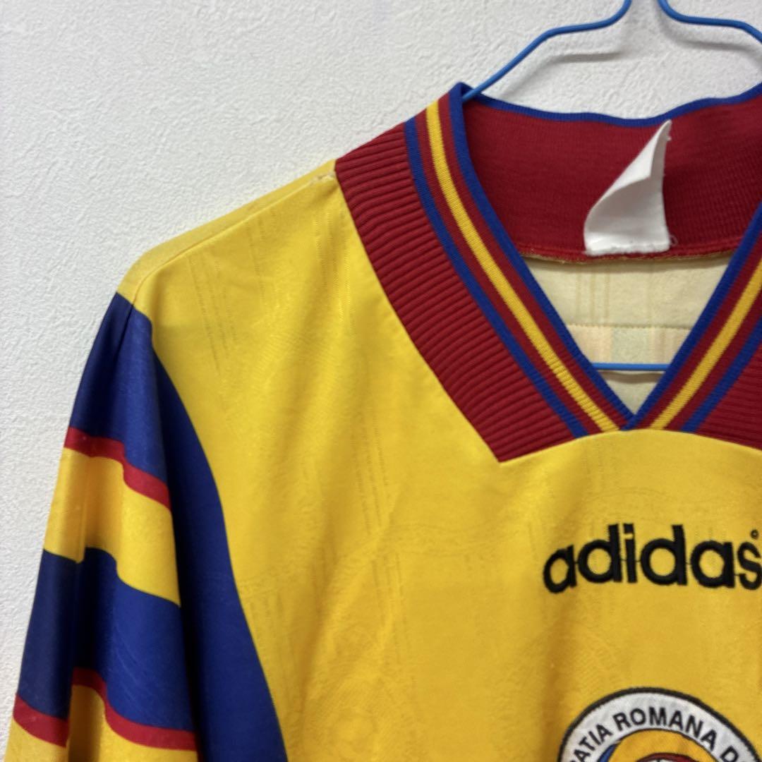 ルーマニア代表 adidas サッカーユニフォーム ハ44 - メルカリ