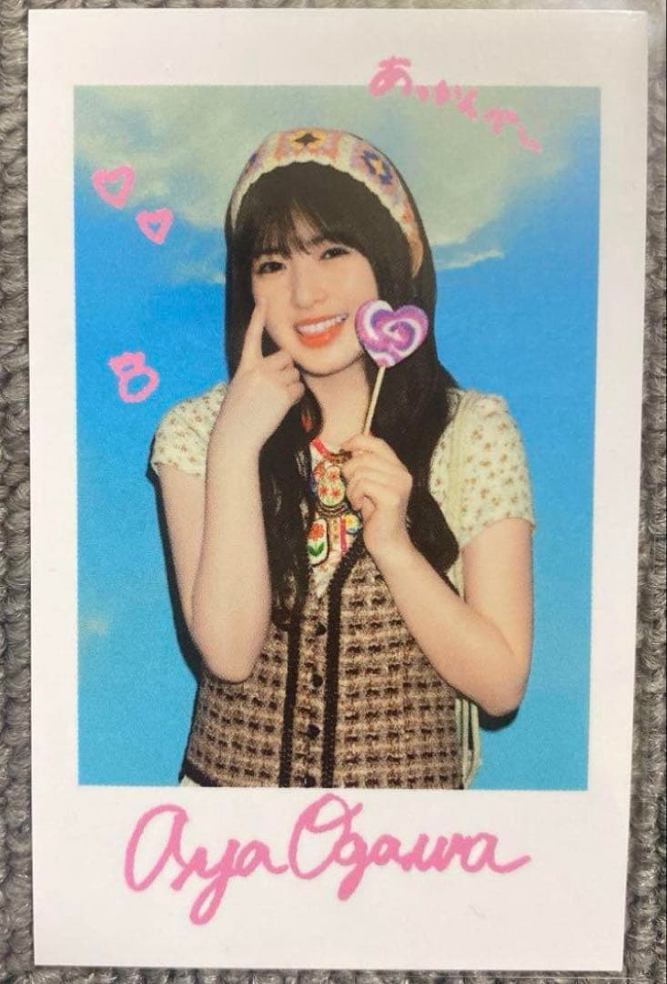 乃木坂46 小川彩 ポロライド風ステッカー 乃木坂カフェ 2025