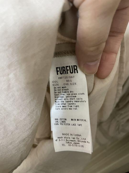 在庫在庫あ シャツワンピース FURFUR GWTcU-m52173248306 品質保証安い