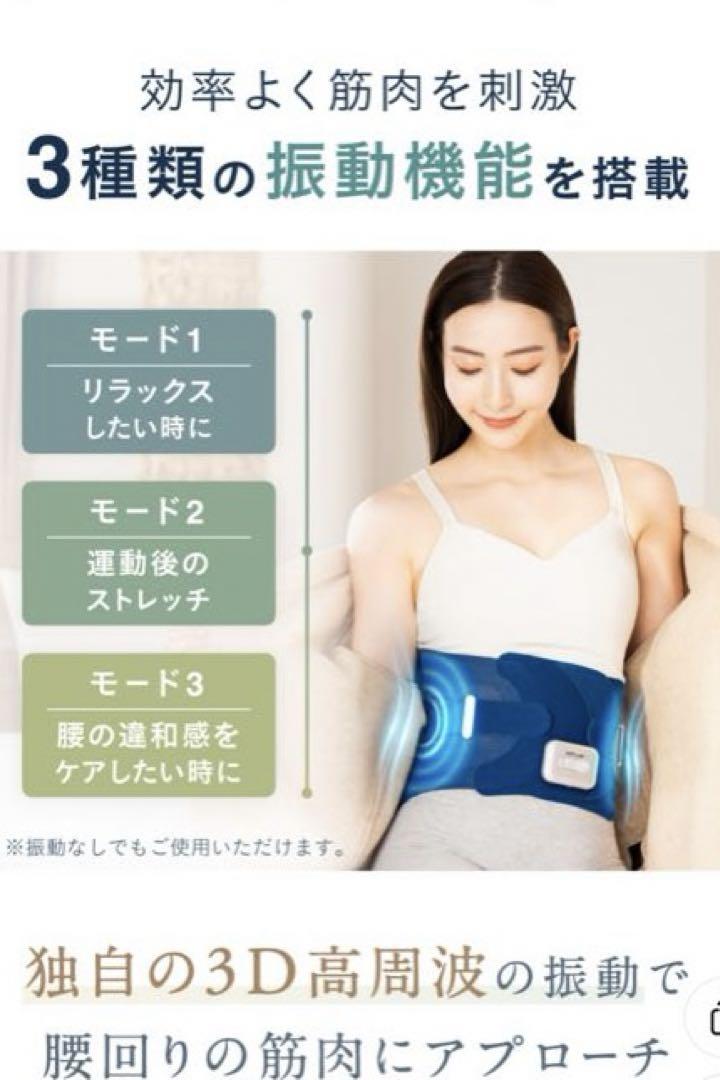 【送料無料】NIPLUX 電動温熱腰サポーター