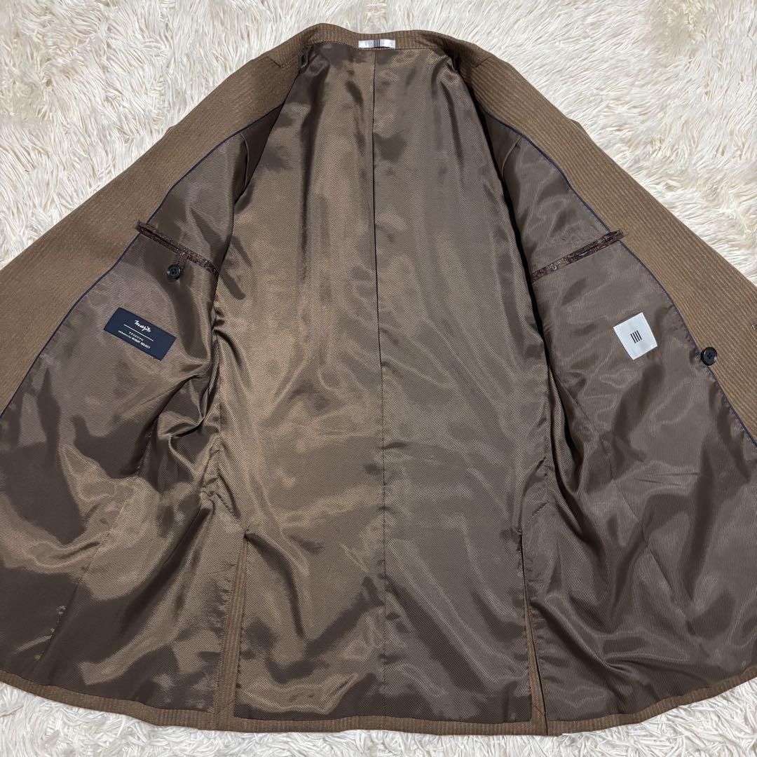 美品SUITSELECT スーツ ダブル MARSOTTO生地シャドーストライプ