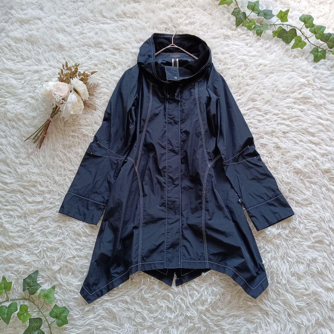 《美品✨》TRUNK　ヒロココシノ　ナイロンコート　アシンメトリー