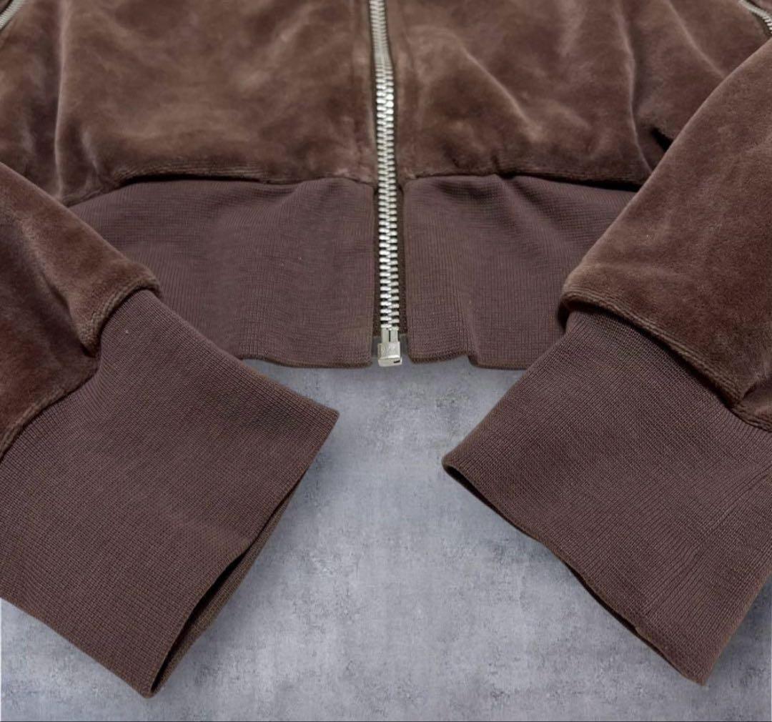 美品】希少カラー アディダス 刺繍ロゴ ベロア トラックジャケット