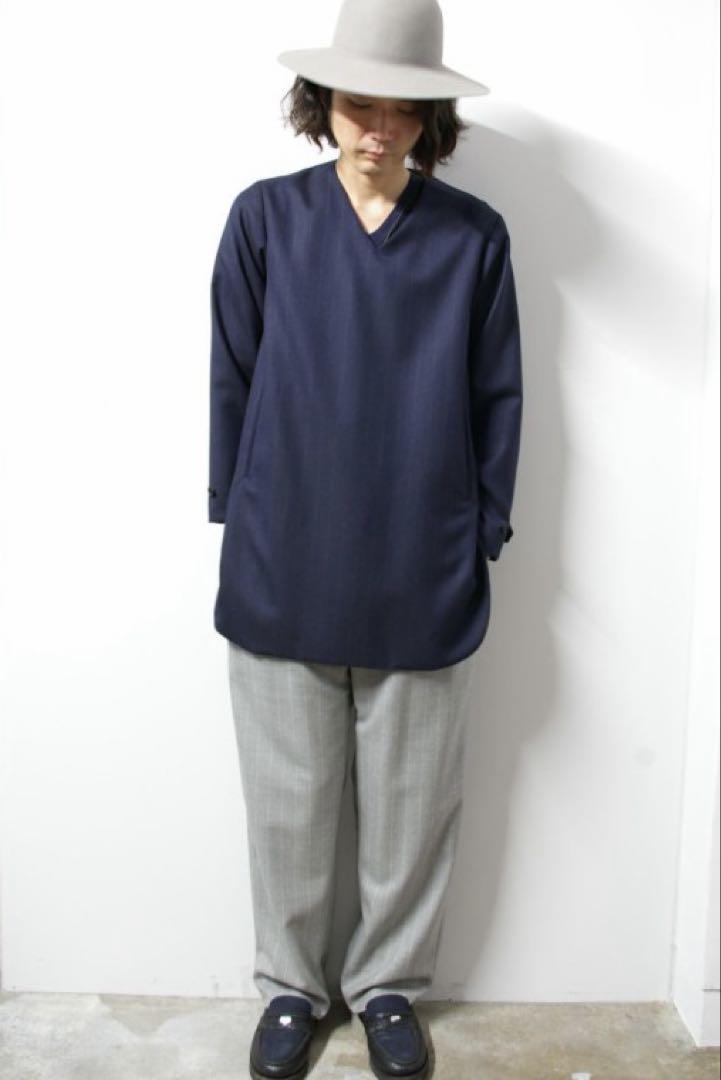 ethosens/エトセンス　15AW ピンストライプロングジャケット